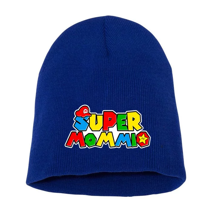 Funny Super Mommio Mother's Day Gamer Short Acrylic Beanie