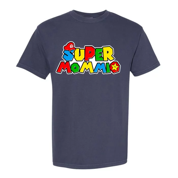 Funny Super Mommio Mother's Day Gamer Garment-Dyed Heavyweight T-Shirt