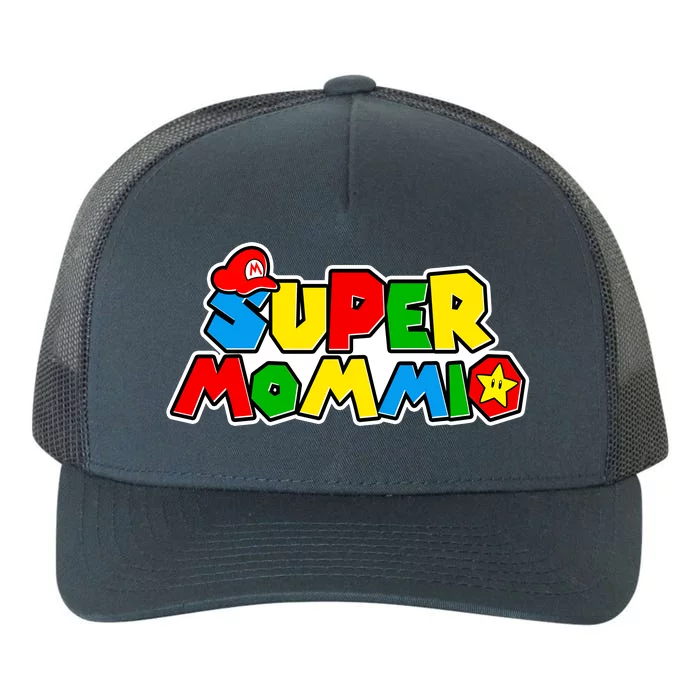 Funny Super Mommio Mother's Day Gamer Yupoong Adult 5-Panel Trucker Hat