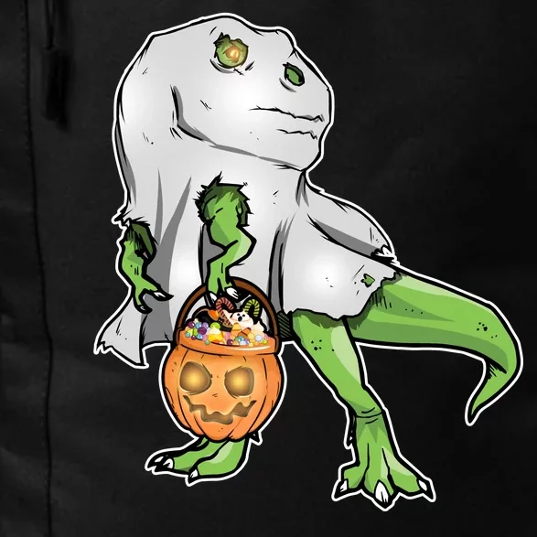 Funny T-Rex Ghost Pumpkin Candy Daily Commute Backpack