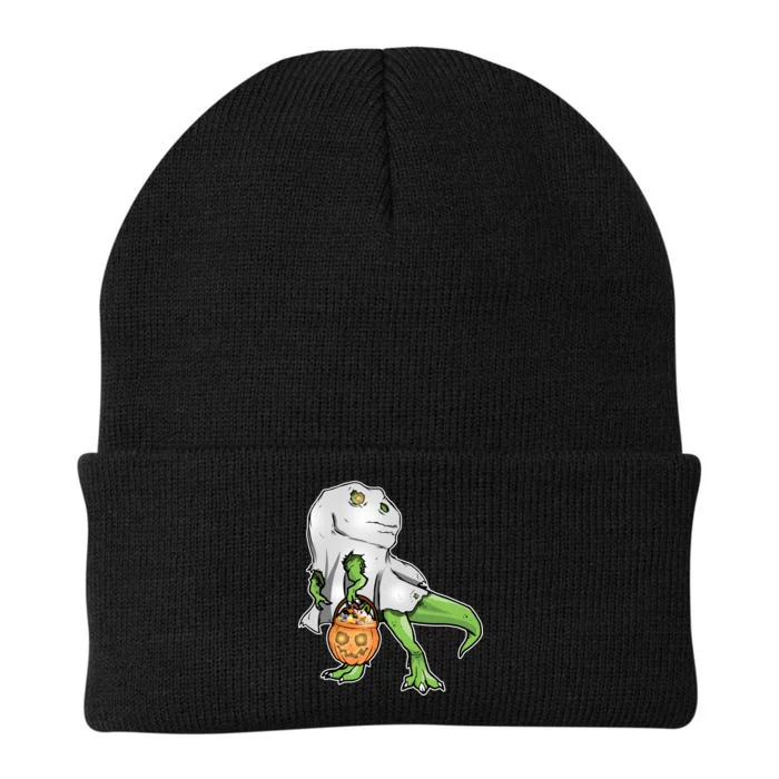 Funny T-Rex Ghost Pumpkin Candy Knit Cap Winter Beanie