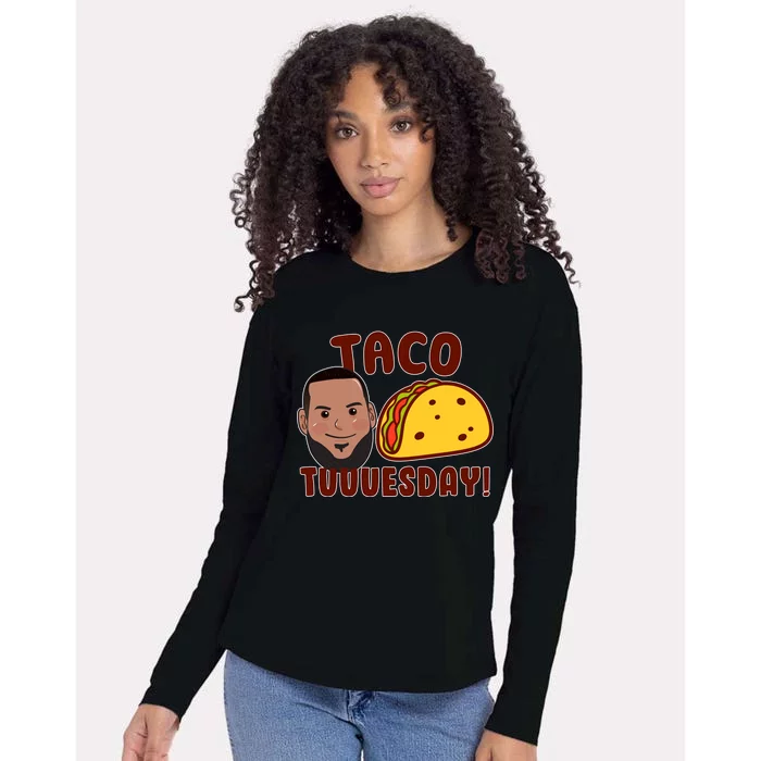 Funny Taco Tuesday Womens Cotton Relaxed Long Sleeve T-Shirt