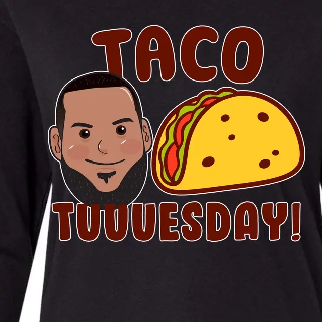 Funny Taco Tuesday Womens Cotton Relaxed Long Sleeve T-Shirt