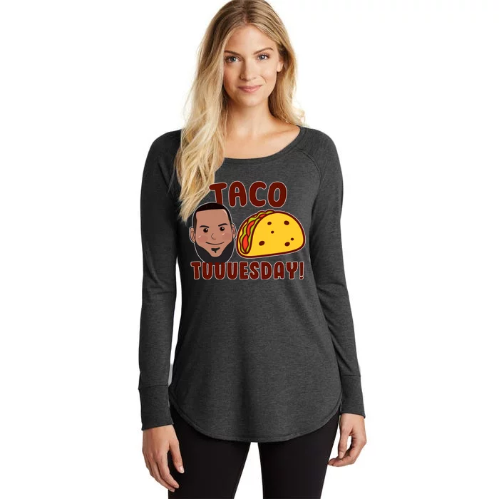 Funny Taco Tuesday Women's Perfect Tri Tunic Long Sleeve Shirt