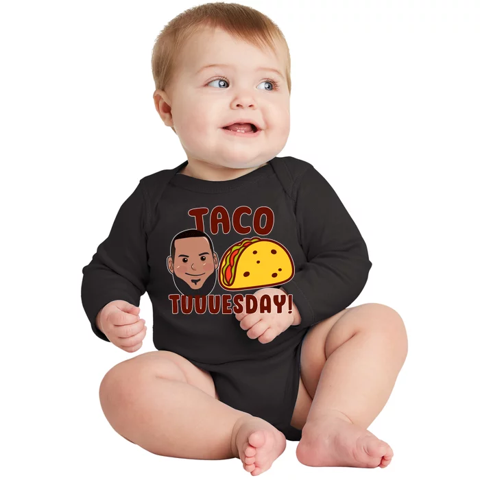 Funny Taco Tuesday Baby Long Sleeve Bodysuit