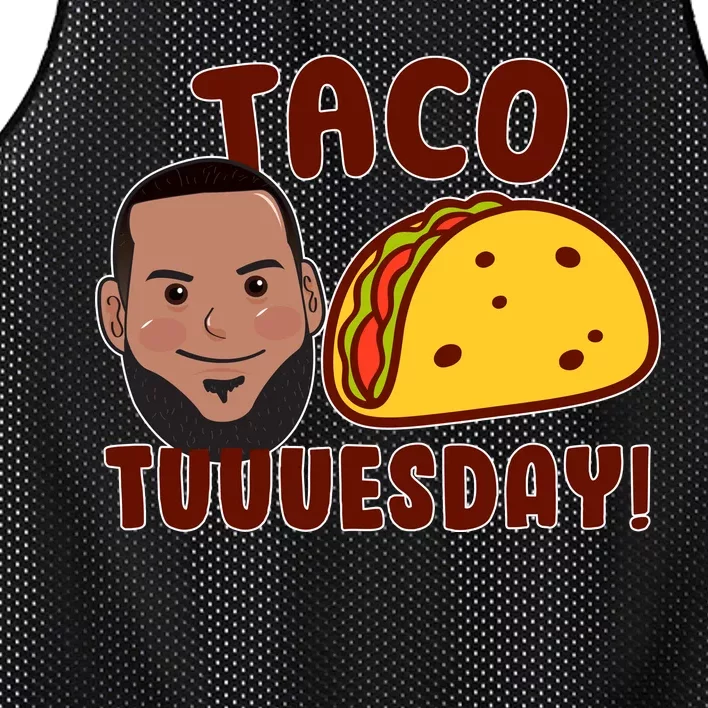 Funny Taco Tuesday Mesh Reversible Basketball Jersey Tank