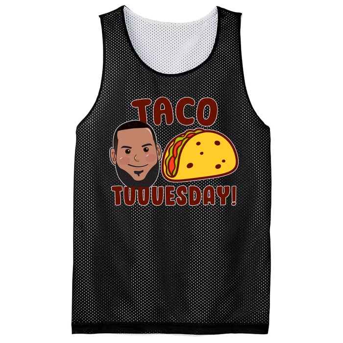 Funny Taco Tuesday Mesh Reversible Basketball Jersey Tank