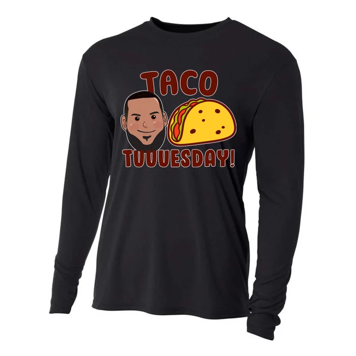 Funny Taco Tuesday Cooling Performance Long Sleeve Crew