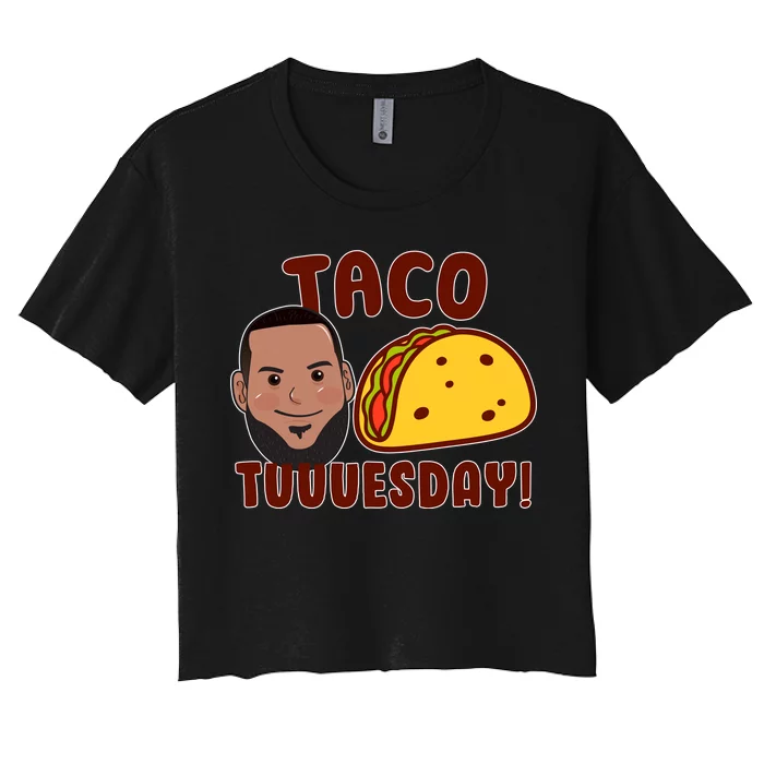 Funny Taco Tuesday Women's Crop Top Tee