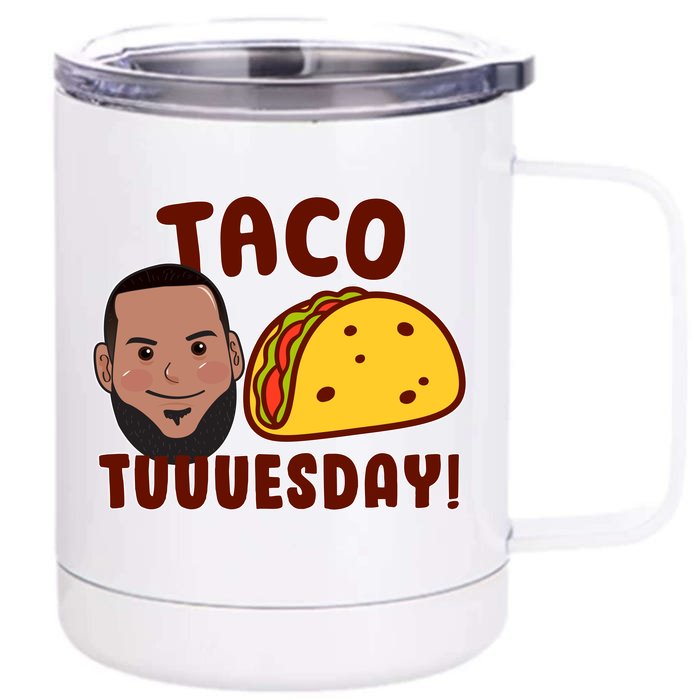 Funny Taco Tuesday Front & Back 12oz Stainless Steel Tumbler Cup