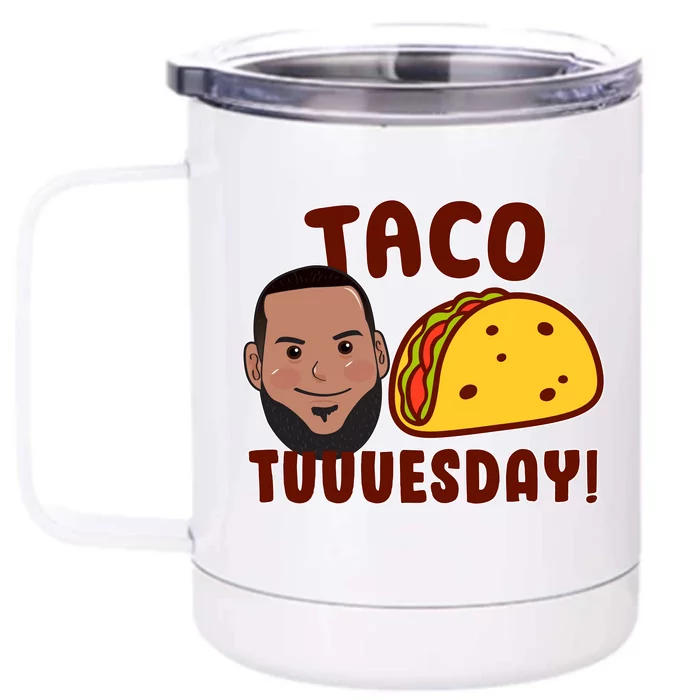 Funny Taco Tuesday Front & Back 12oz Stainless Steel Tumbler Cup