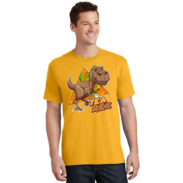 Funny Tea Rex Dinosaur Tea Lover T-Shirt