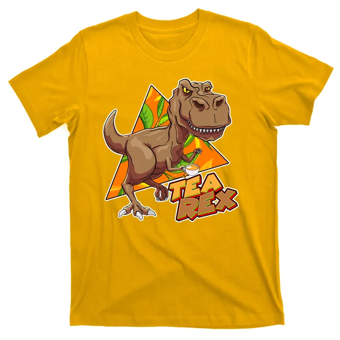 Funny Tea Rex Dinosaur Tea Lover T-Shirt