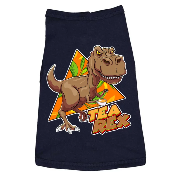 Funny Tea Rex Dinosaur Tea Lover Doggie Tank