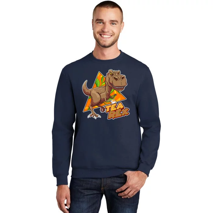 Funny Tea Rex Dinosaur Tea Lover Sweatshirt