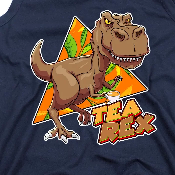 Funny Tea Rex Dinosaur Tea Lover Tank Top