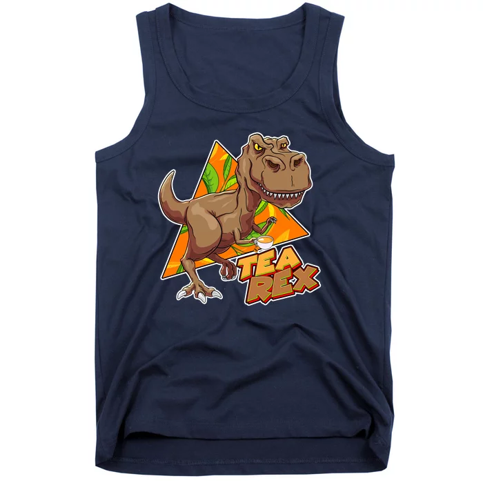 Funny Tea Rex Dinosaur Tea Lover Tank Top