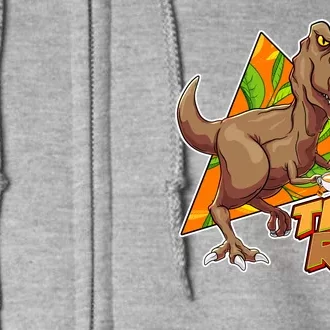 Funny Tea Rex Dinosaur Tea Lover Full Zip Hoodie