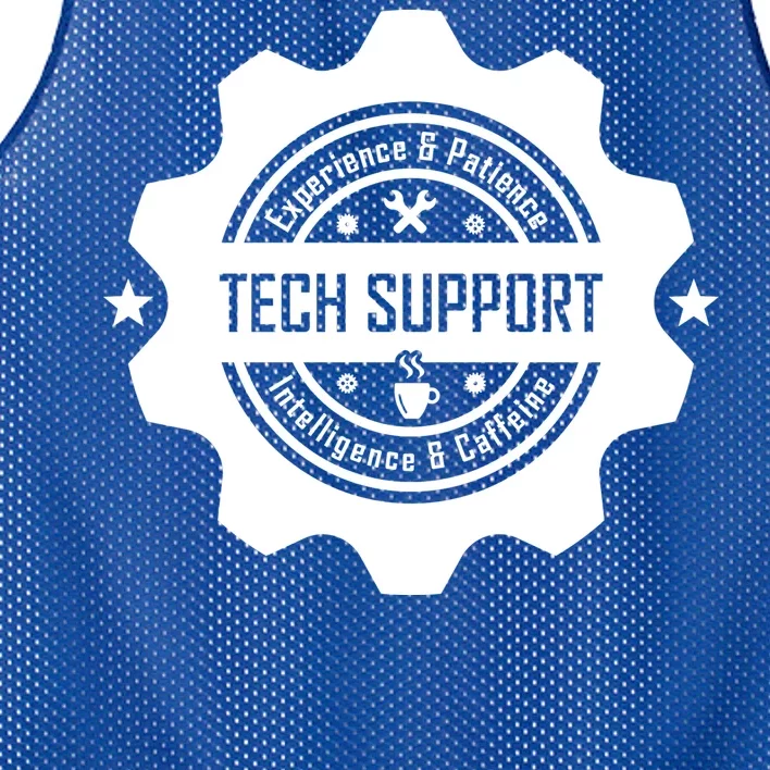 Funny Tech Support Mesh Reversible Basketball Jersey Tank