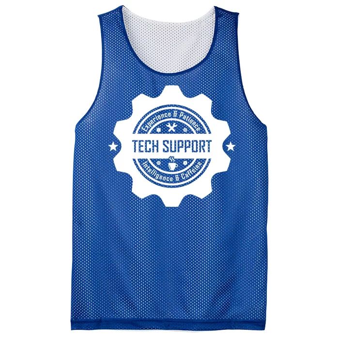 Funny Tech Support Mesh Reversible Basketball Jersey Tank