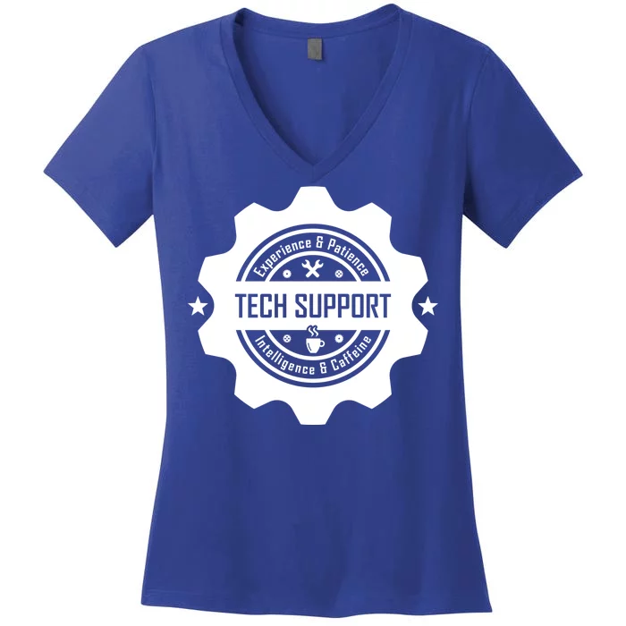 Funny Tech Support Women's V-Neck T-Shirt