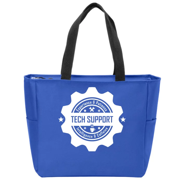 Funny Tech Support Zip Tote Bag