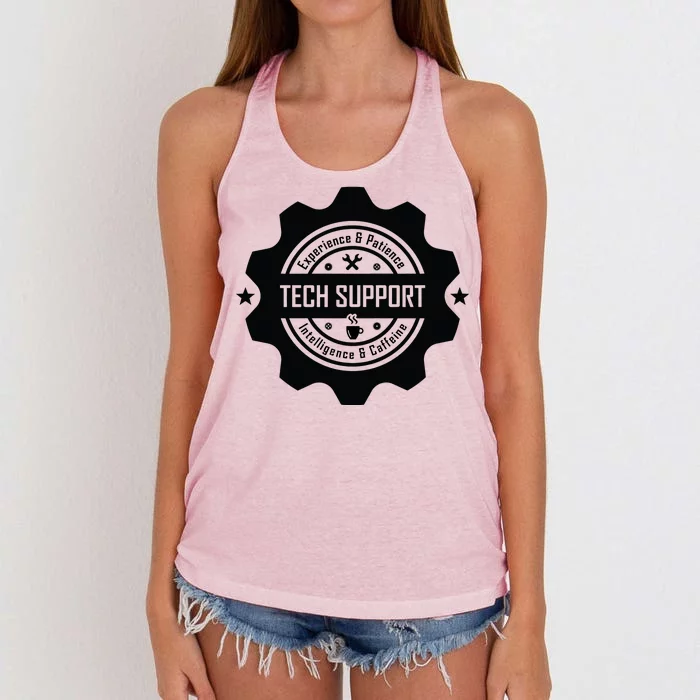 Funny Tech Support Women's Knotted Racerback Tank