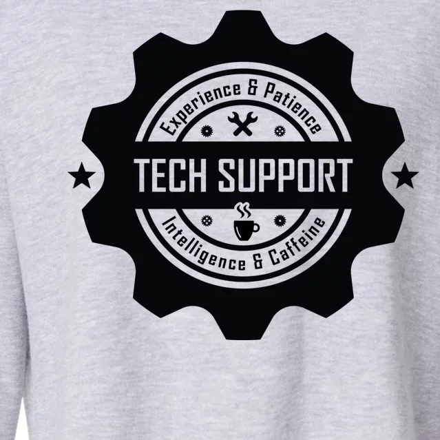 Funny Tech Support Cropped Pullover Crew