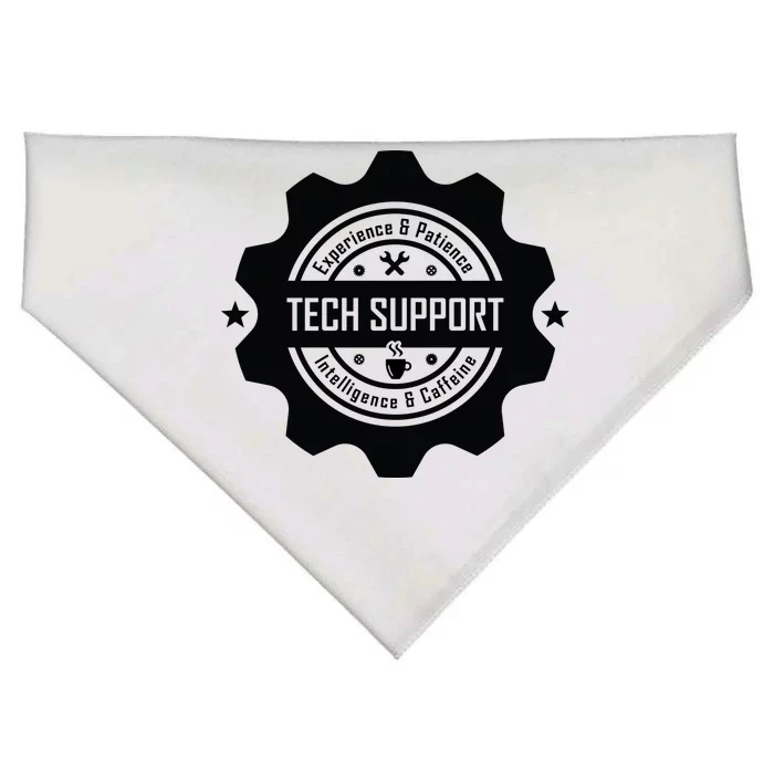 Funny Tech Support USA-Made Doggie Bandana