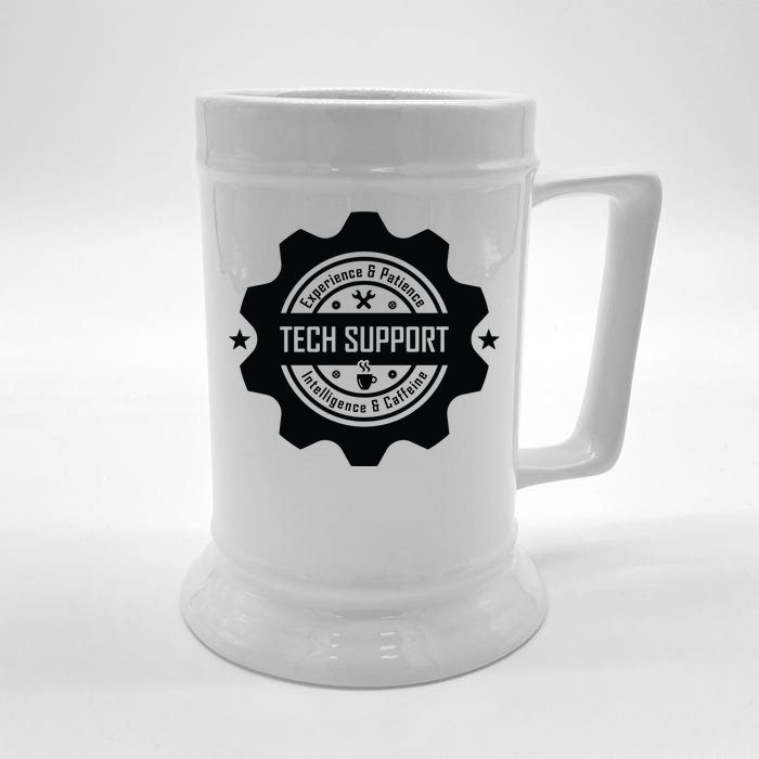 Funny Tech Support Front & Back Beer Stein