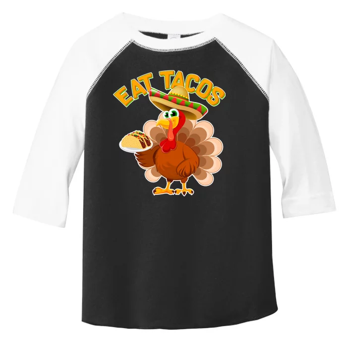 Funny Thanksgiving Eat Tacos Toddler Fine Jersey T-Shirt