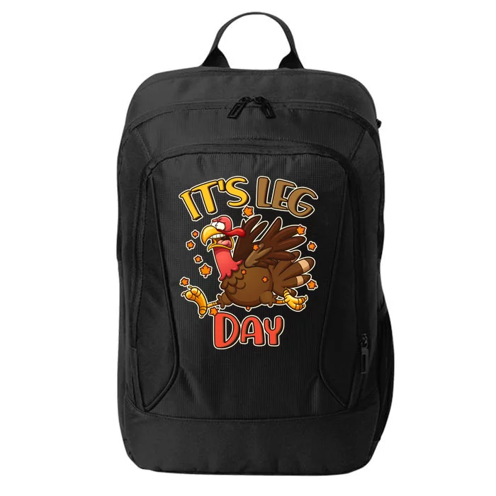 Funny Thanksgiving It's Leg Day City Backpack