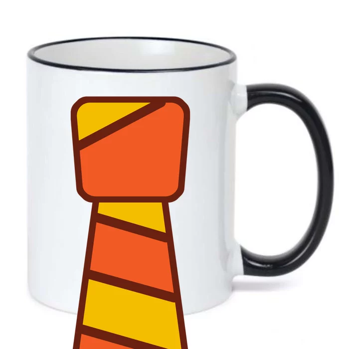 Funny Thanksgiving Tie Turkey Black Color Changing Mug