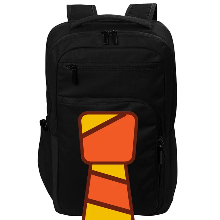 Funny Thanksgiving Tie Turkey Impact Tech Backpack