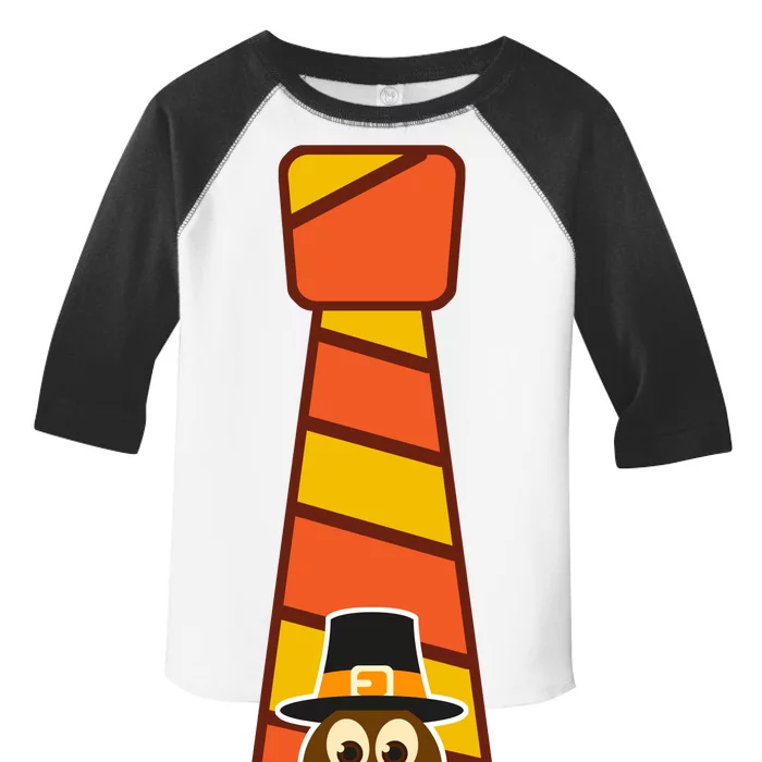 Funny Thanksgiving Tie Turkey Toddler Fine Jersey T-Shirt