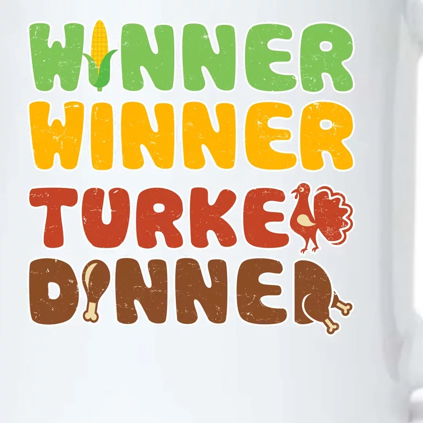 Funny Thanksgiving Winner Winner Turkey Dinner Black Color Changing Mug