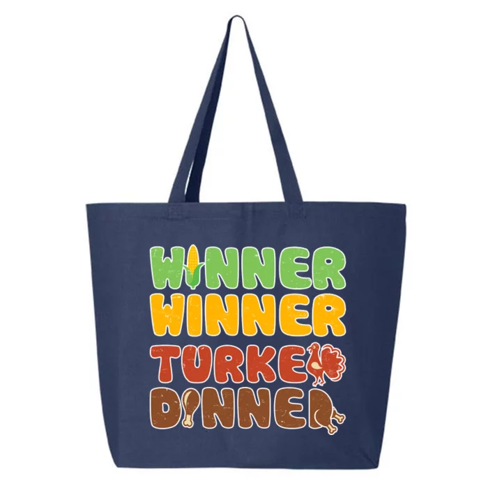 Funny Thanksgiving Winner Winner Turkey Dinner 25L Jumbo Tote