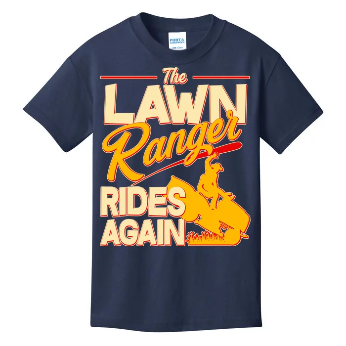 Funny The Lawn Ranger Rides Again Kids T-Shirt