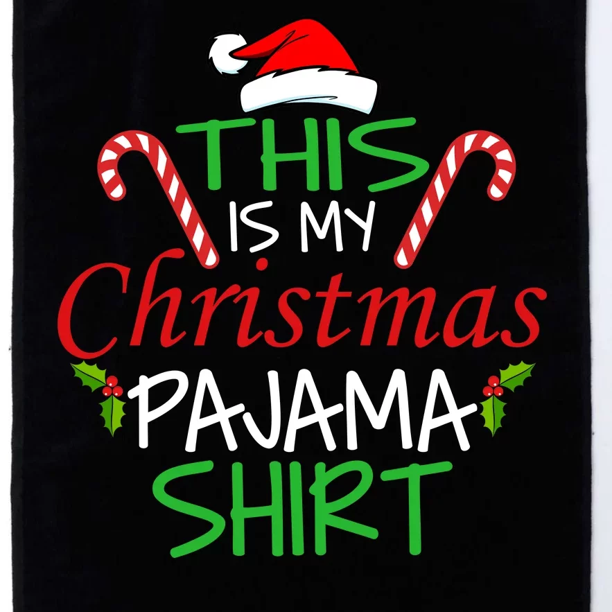 Funny This Is My Christmas Pajama Shirt Platinum Collection Golf Towel