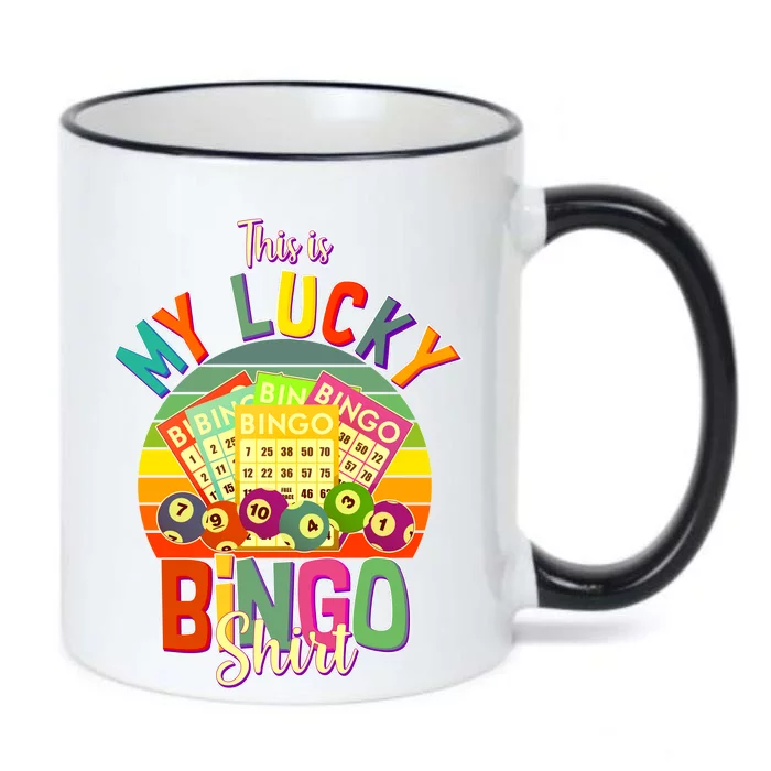 Funny This Is My Lucky Bingo Black Color Changing Mug