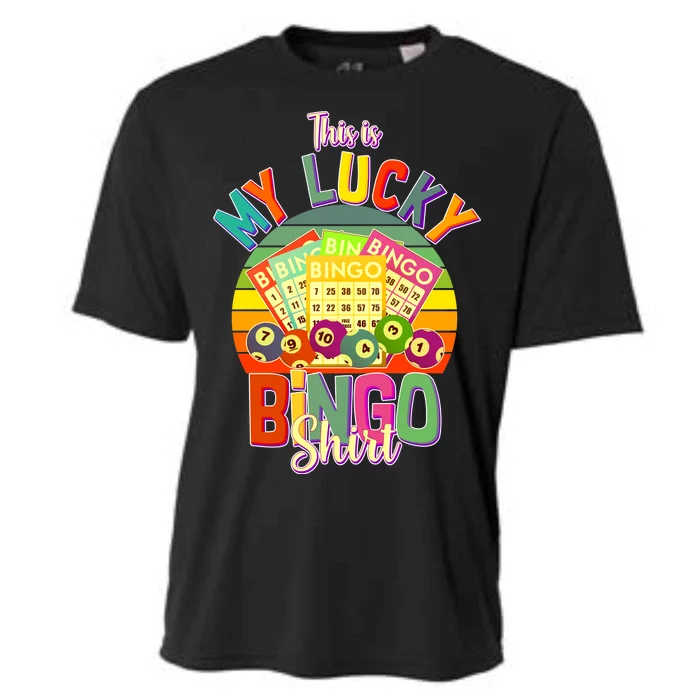 Funny This Is My Lucky Bingo Cooling Performance Crew T-Shirt