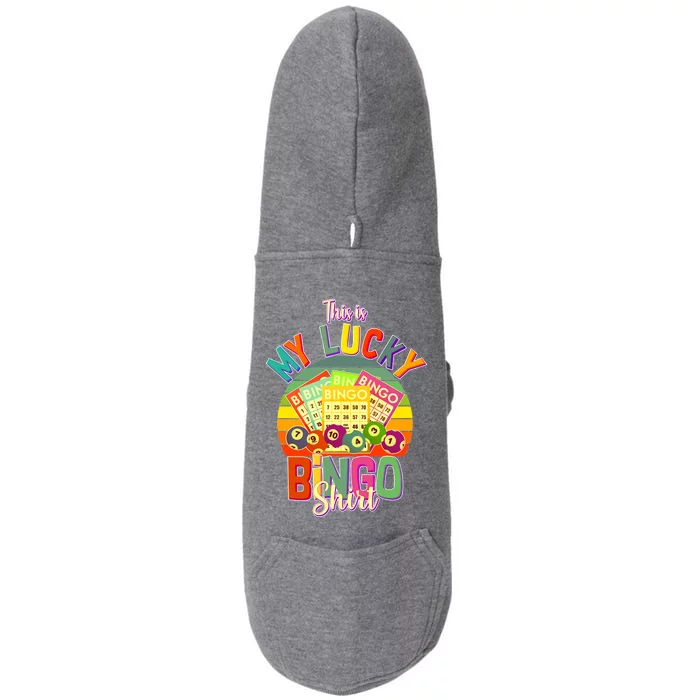 Funny This Is My Lucky Bingo Doggie 3-End Fleece Hoodie