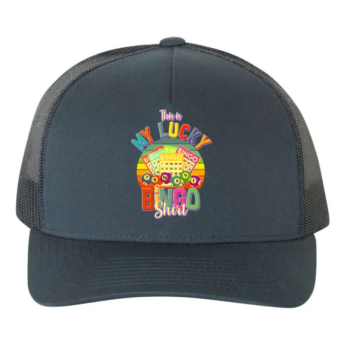 Funny This Is My Lucky Bingo Yupoong Adult 5-Panel Trucker Hat