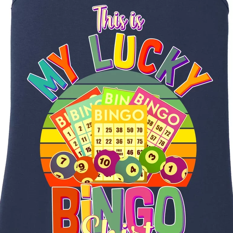 Funny This Is My Lucky Bingo Ladies Essential Tank