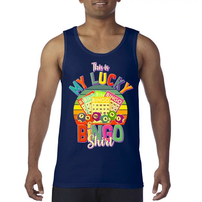 Funny This Is My Lucky Bingo Tank Top