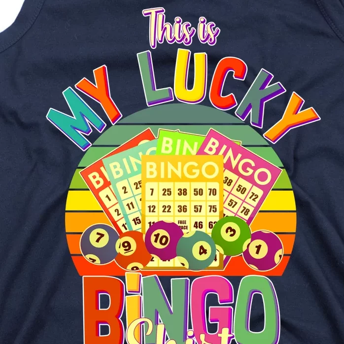 Funny This Is My Lucky Bingo Tank Top