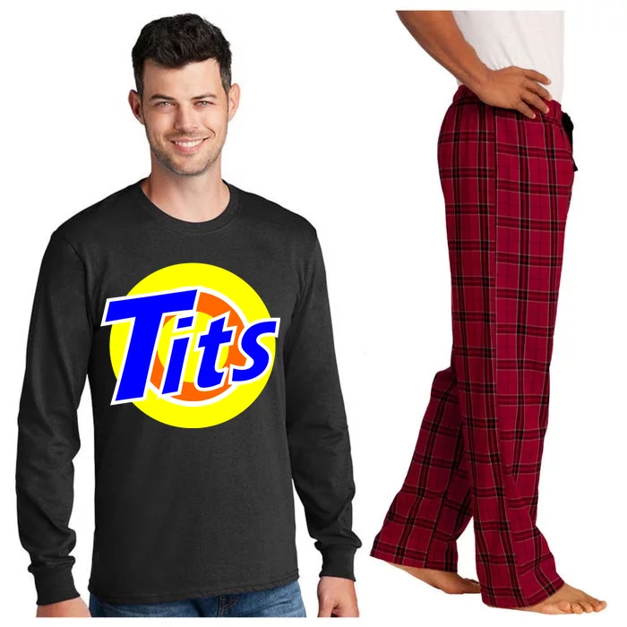 Funny Tits Logo Long Sleeve Pajama Set