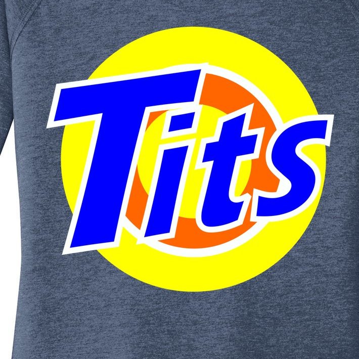 Funny Tits Logo Women’s Perfect Tri Tunic Long Sleeve Shirt