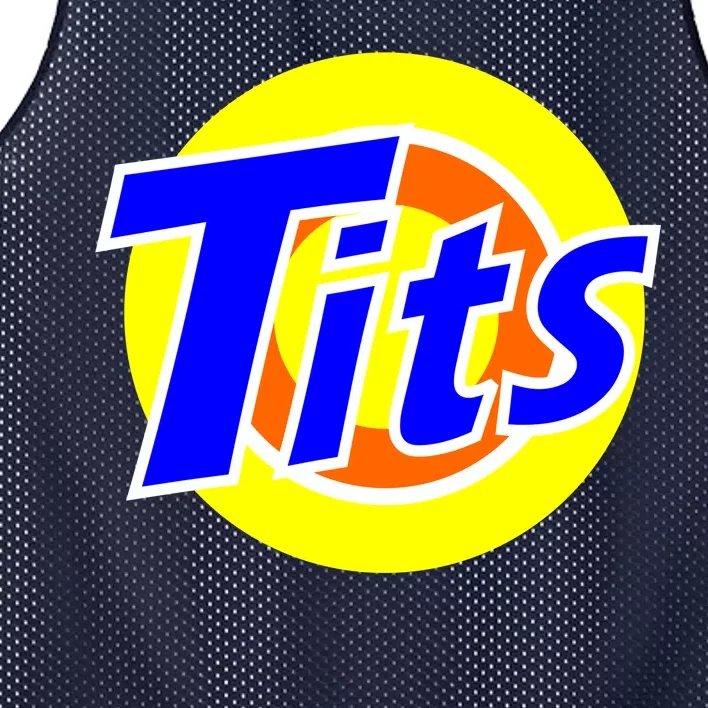 Funny Tits Logo Mesh Reversible Basketball Jersey Tank