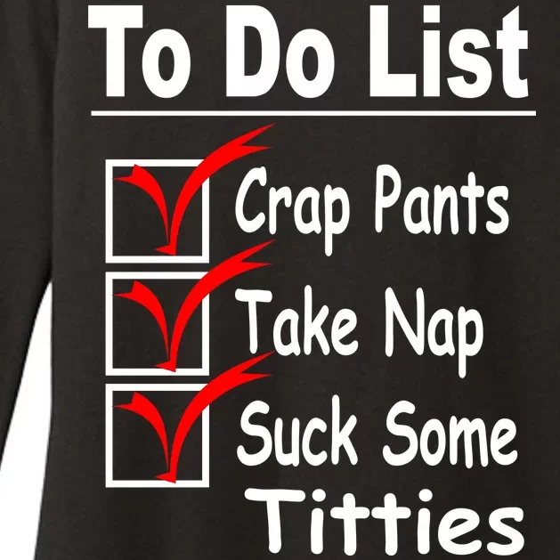 Funny To Do List Womens CVC Long Sleeve Shirt